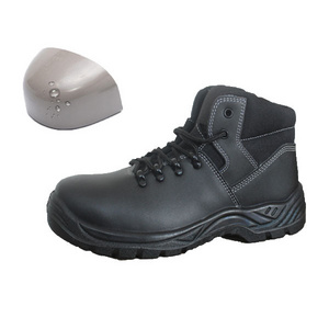 High quality Smooth Genuine cow leather S3 work shoes industrial steel toe inserted boots for man