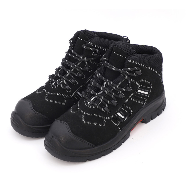 New Mould Middle Cut PU Rubber Non Metal Ce Certification Safety Shoes