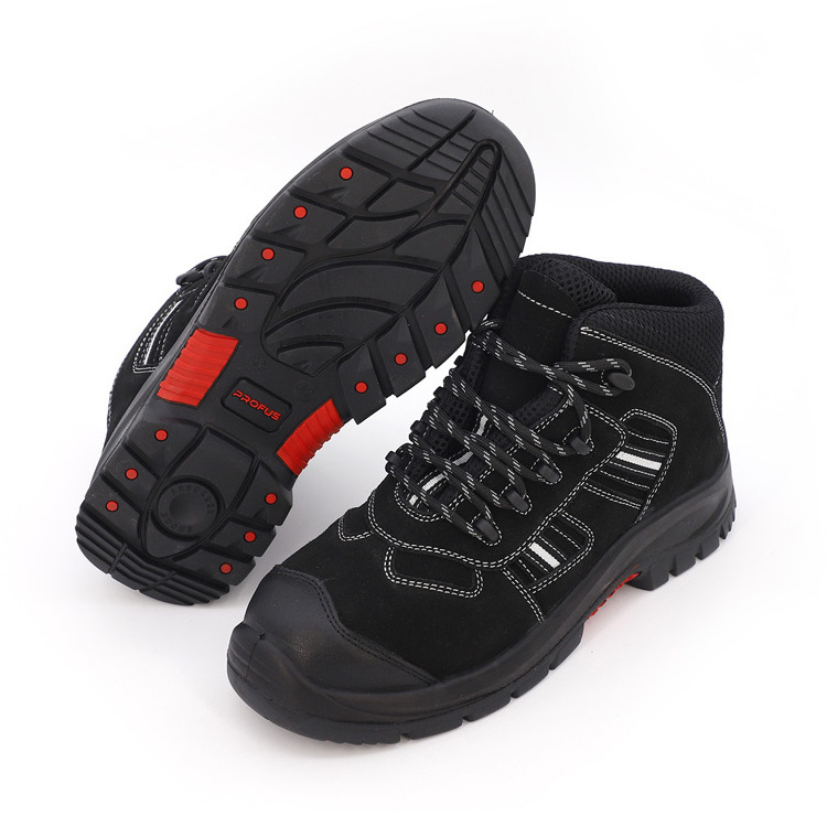 New Mould Middle Cut PU Rubber Non Metal Ce Certification Safety Shoes