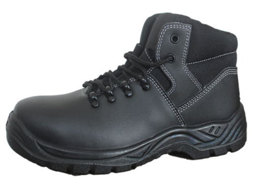 High quality Smooth Genuine cow leather S3 work shoes industrial steel toe inserted boots for man