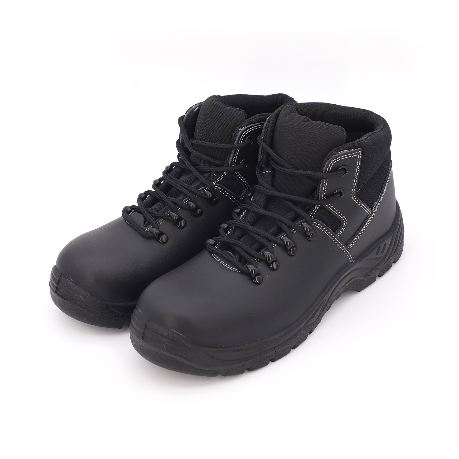 High quality Smooth Genuine cow leather S3 work shoes industrial steel toe inserted boots for man