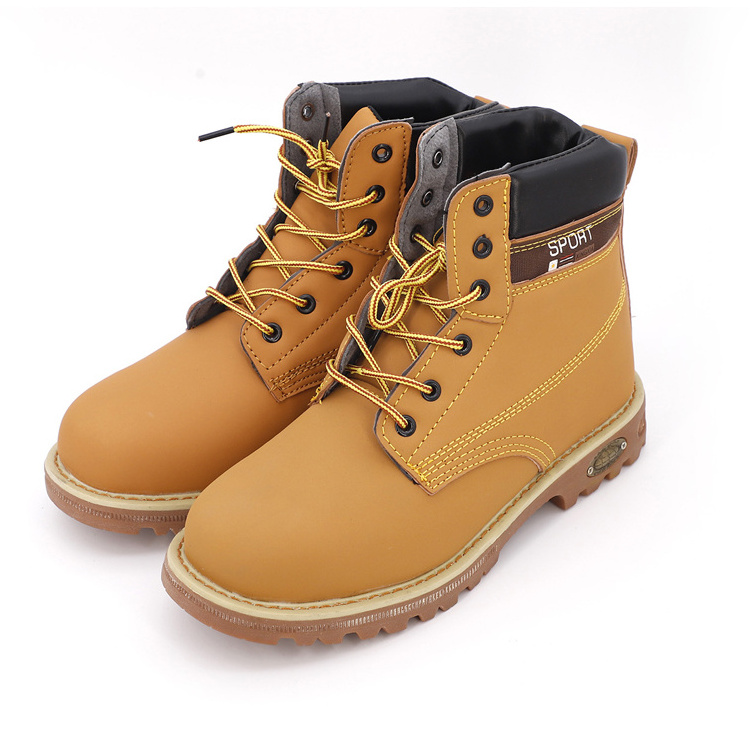 OEM/ODM leather boots for men and women steel toe safety boots shoes waterproof goodyear rubber sole work boots