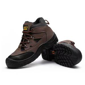 Factory mens black composite protective mining work hard steel toe footwear safety boots safety shoes