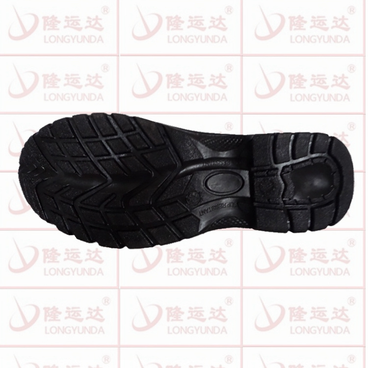 Cheap wholesale price black leather no lace work boots slip on safety boots with side elastic