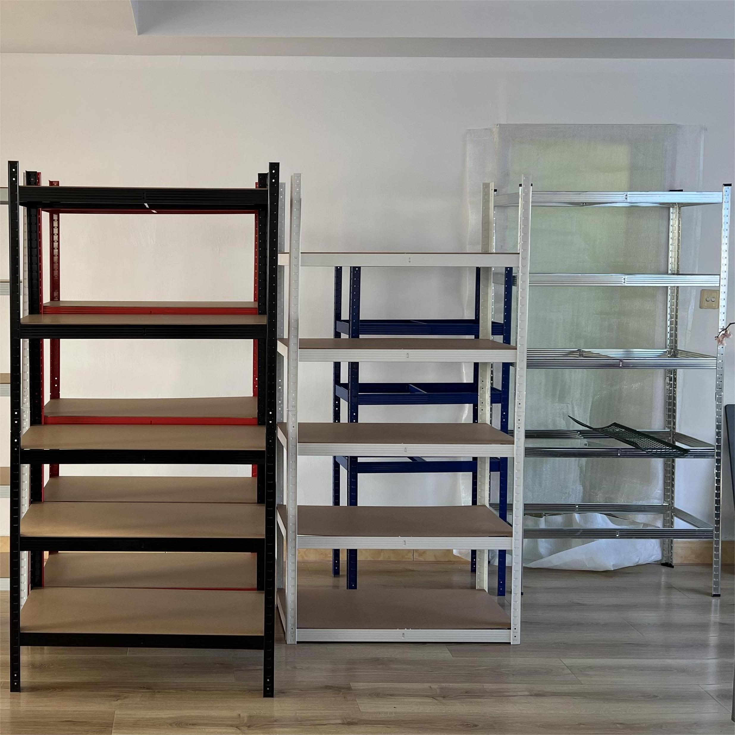 Steel Goods Shelf 5 Tire High Quality Adjustable Boltless Steel Garage Shelving Steel Storage Racks