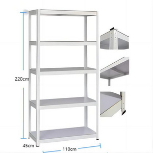 Steel Goods Shelf 5 Tire High Quality Adjustable Boltless Steel Garage Shelving Steel Storage Racks