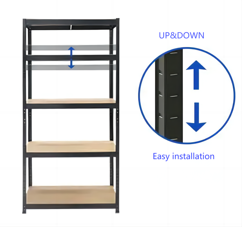 heavy duty modern displan racks 4 tier adjustable steel shelving metal storage rack shelf Wholesale Shelving Units