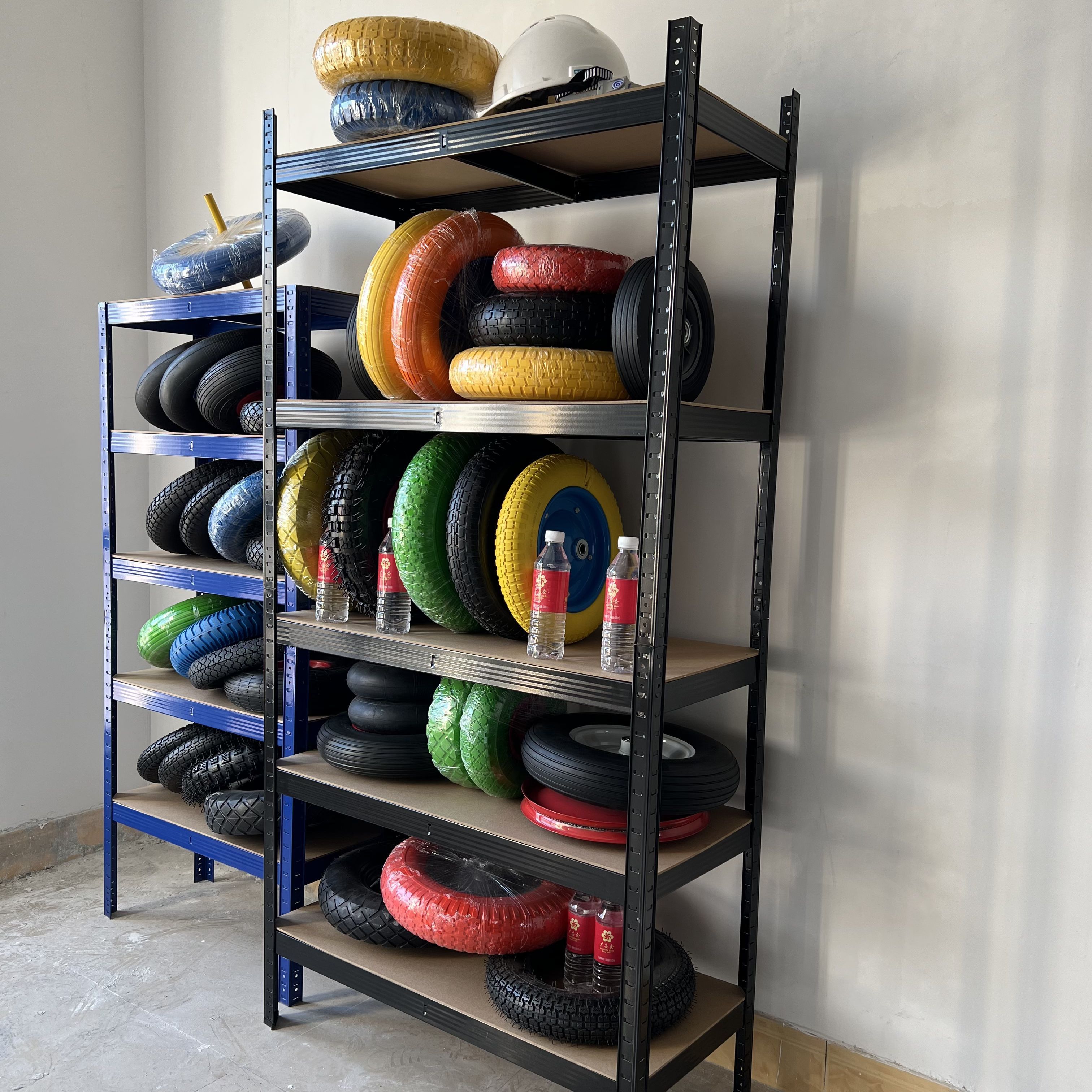 Steel Goods Heavy Duty 5 Tier Steel Muscle Rack Storage Shelving Unit Adjustable Metal Shelf