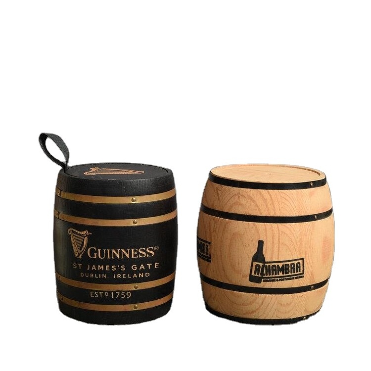 Pinewood Super Quality Wooden Coffee Bean Barrel Food Storage and Container