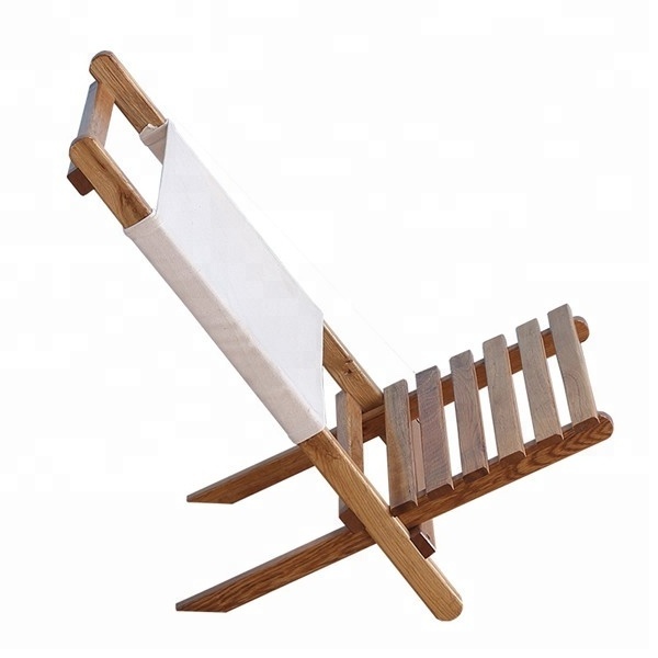 Portable Foldable Wooden Chair Lounger For the Beach, RV Camping and Outdoor Furniture Folding Fishing Chair Seat Stool Camp