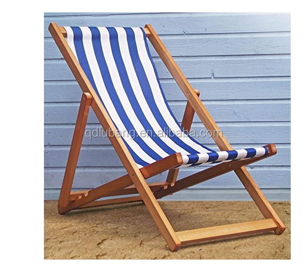 Traditional Folding Wood Beach Chair, Wholesale Custom Hardwood Portable Foldable Beach Chairs, Deck Chairs