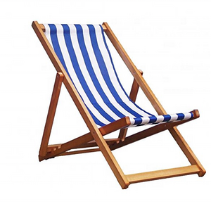 Traditional Folding Wood Beach Chair, Wholesale Custom Hardwood Portable Foldable Beach Chairs, Deck Chairs