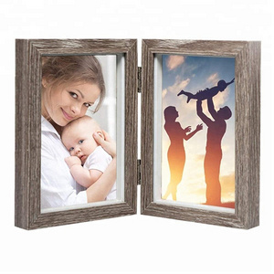 New Design Hinged Double Wood Photo Frame Shadow Box 4x6 Bulk Picture Frames