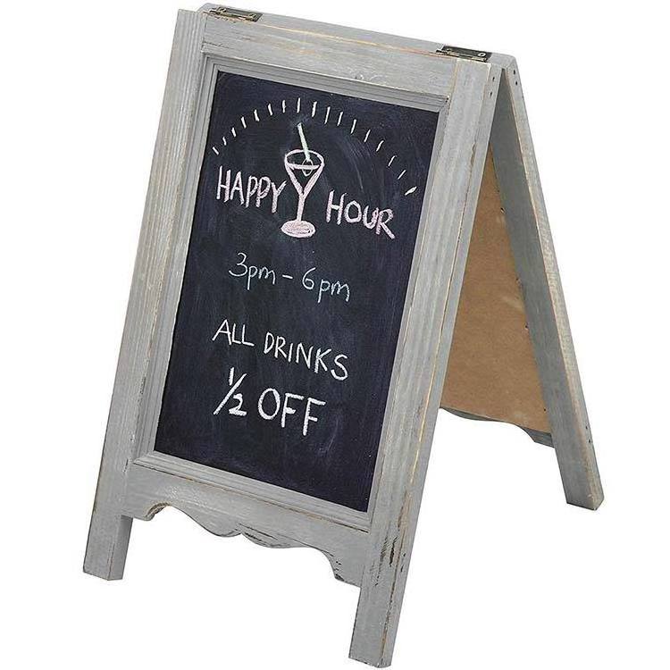 Wood Chalk Board . for use with Markers and Home Decoration