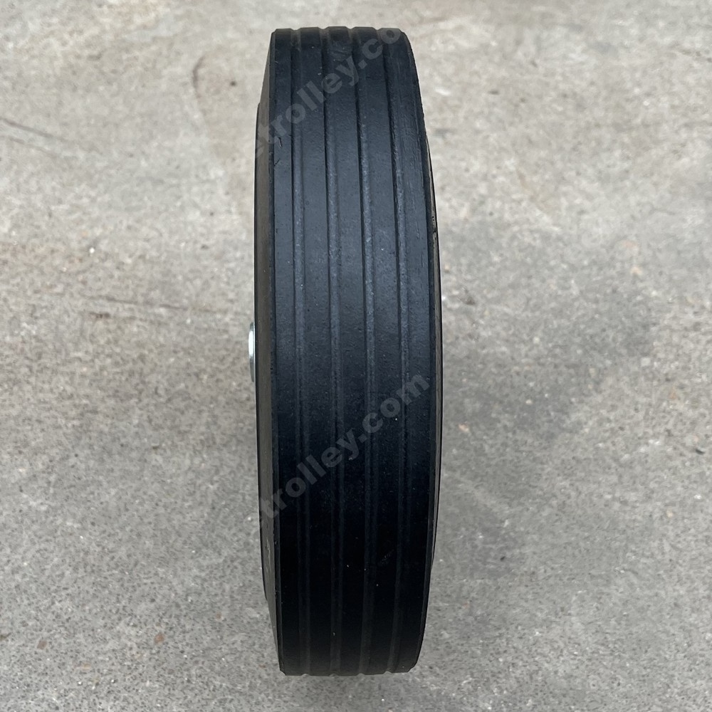 10 inch solid rubber tire plastic wheel 10