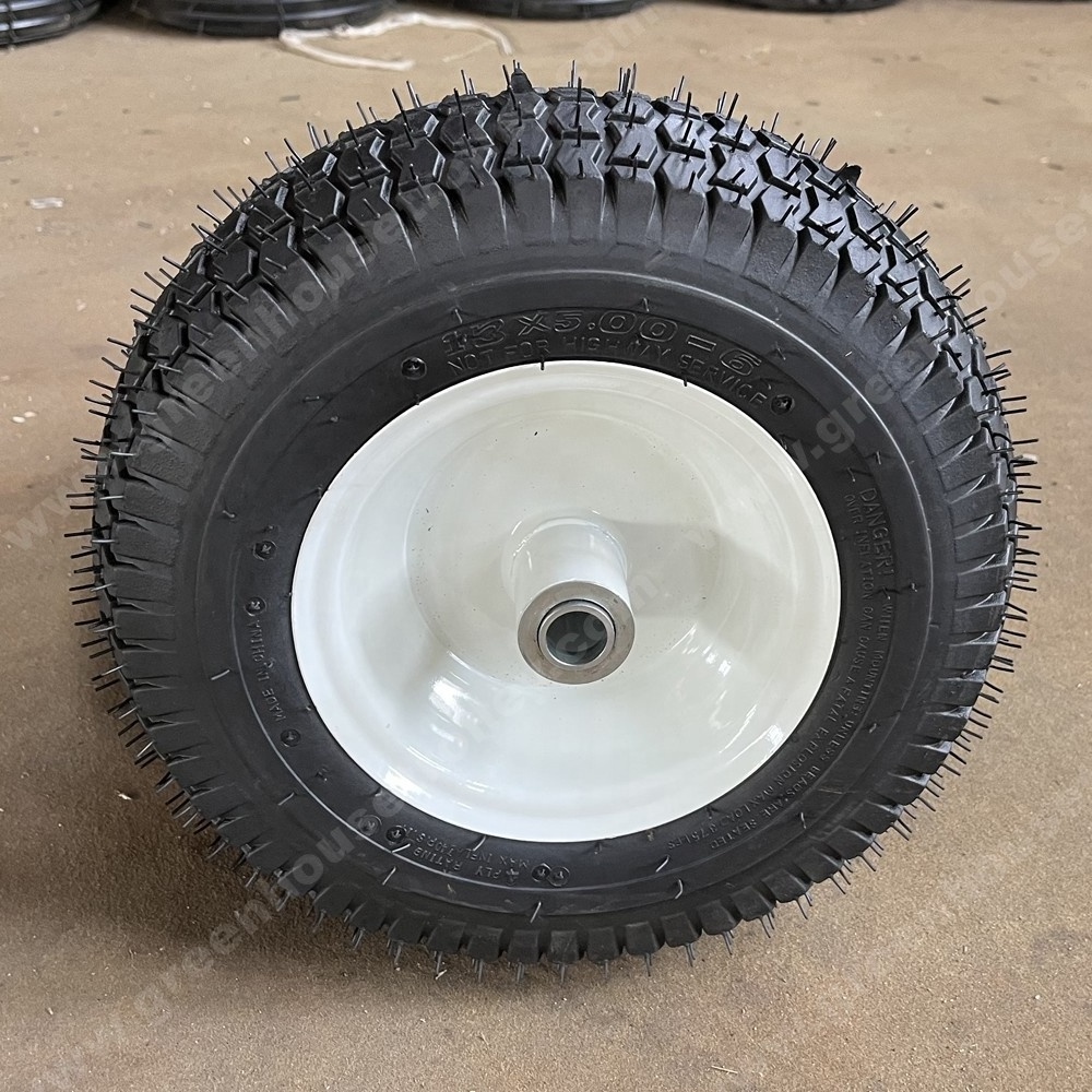 13 14 15 16 inch Wheelbarrow Tyre Pneumatic Wheel for mini farming tractor 5.00-6 Garden Cart Rubber Wheel