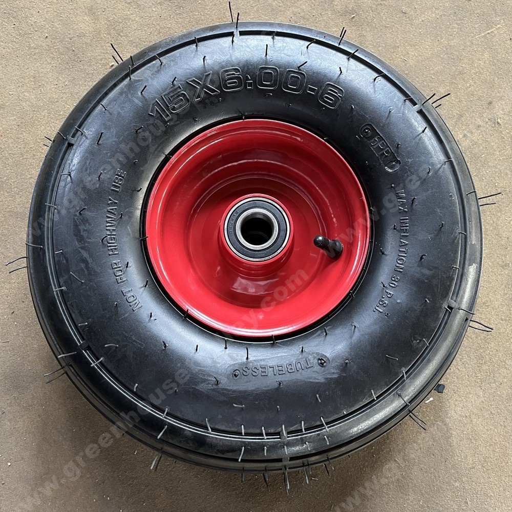 13 14 15 inch pneumatic rubber tubeless wheel  6.00-6 ATV tire lawn tractor wheels tires Lawn mover tyre 15 inch