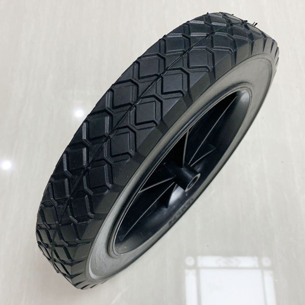 China Factory 10 Inch Solid Rubber wheel for Trolley cart 250mm rubber solid tire for tool carts and lawn mover wheels