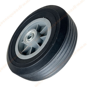 8" X 2.25" Solid Rubber Hand Truck Wheel Flat Free Solid Rubber Replacement tire for cart Power Washer Dolly Compressor