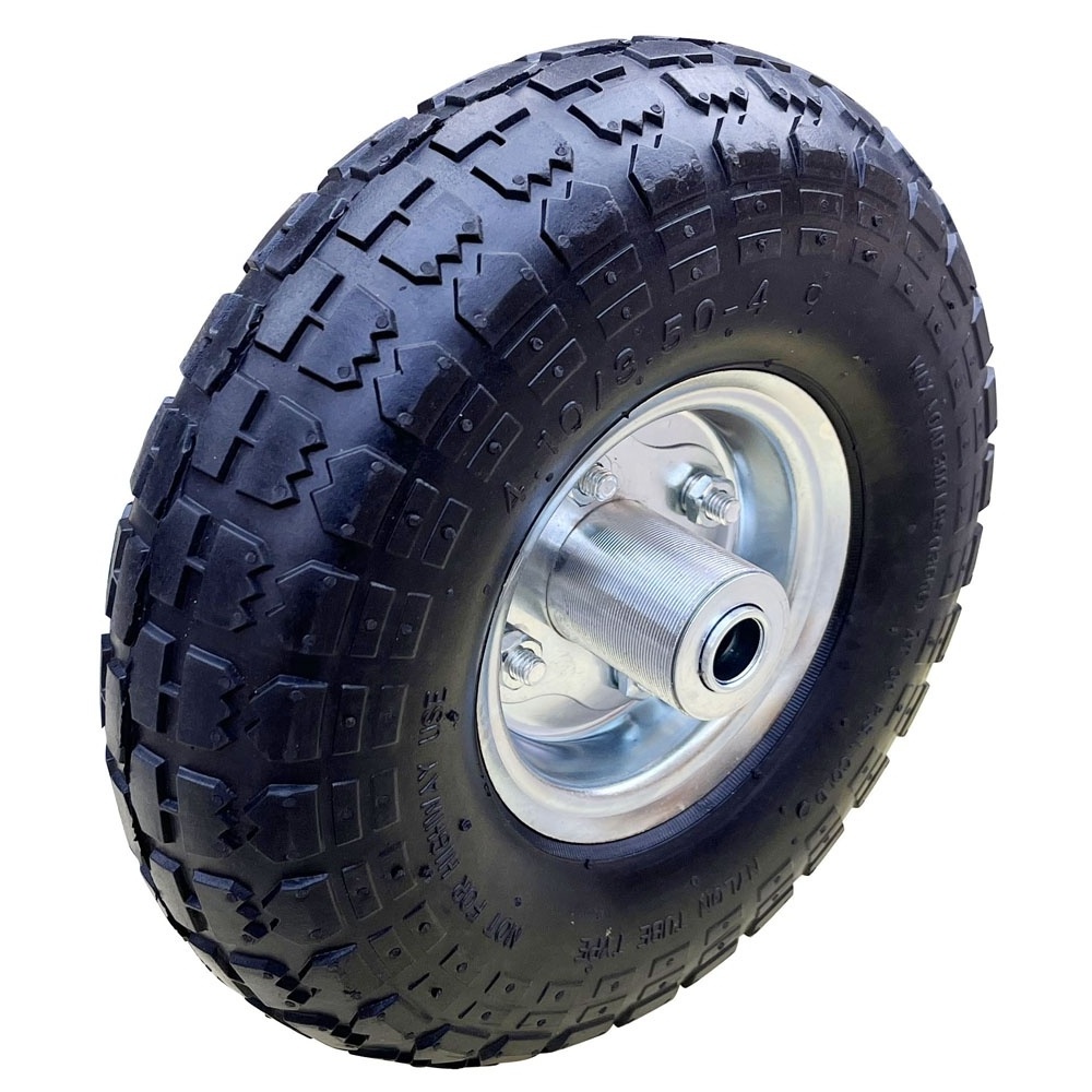 4.10/3.50- Pneumatic Air Filled Heavy-Duty Rubber Wheels and Tires 10