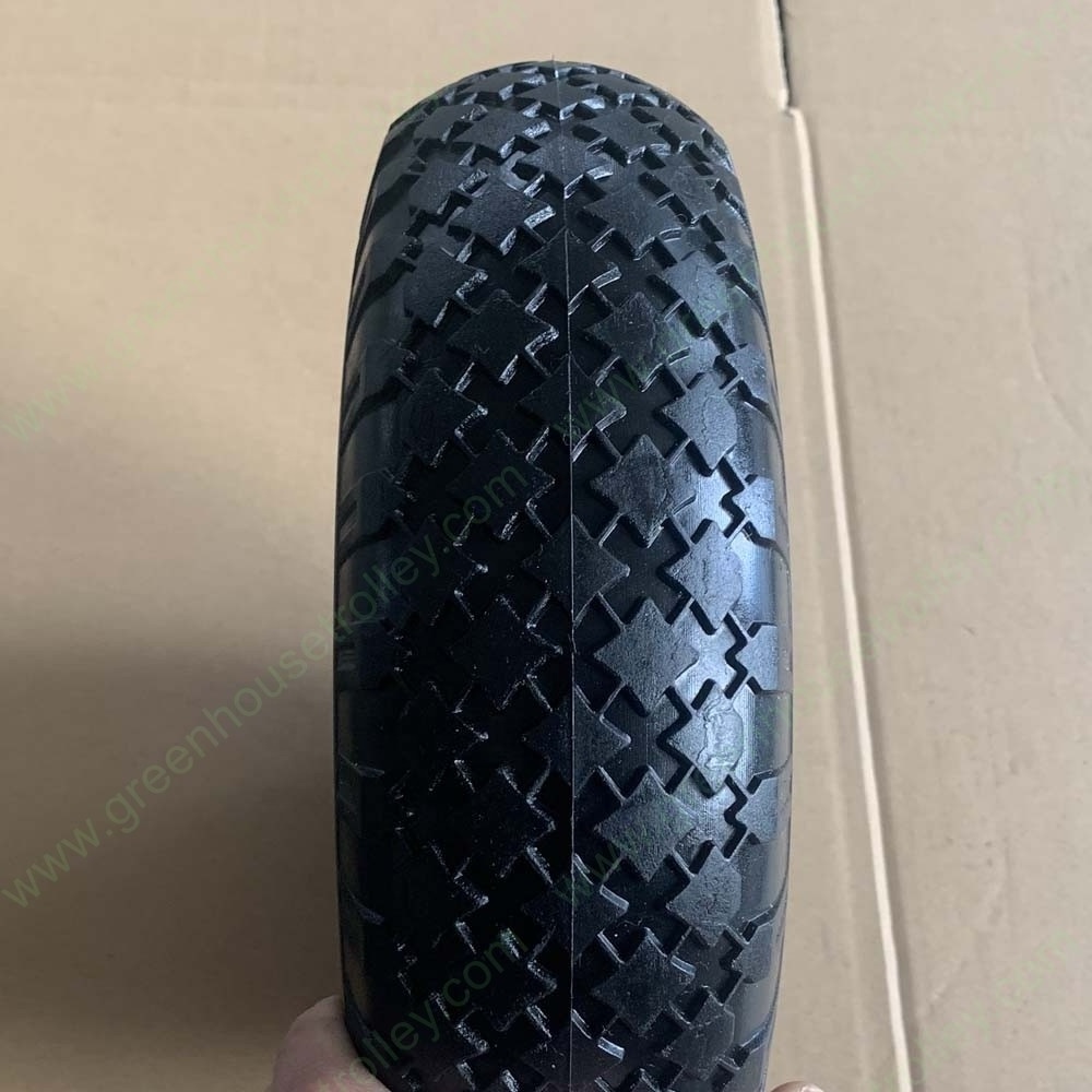 High quality 4.00-4 PU foam wheel 12'' Flat free Tire for hand carts