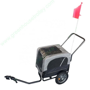 Dog Bicycle Trailer Collapsible Dog pet bike carrier factory foldable pet bicycle jogging station wagon