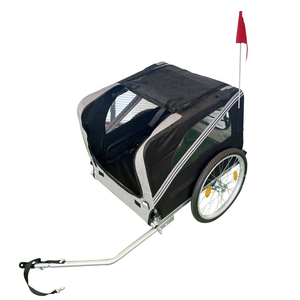 Large Dog Bike Trailer Pet Stroller & Jogger Bicycle Dog Trailer with Canopy