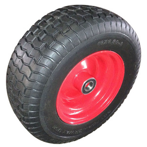 Heavy Duty 6.50-8 PU Foam Wheel 16 inch PU Foam Solid Wheel barrow Wheels and Tires