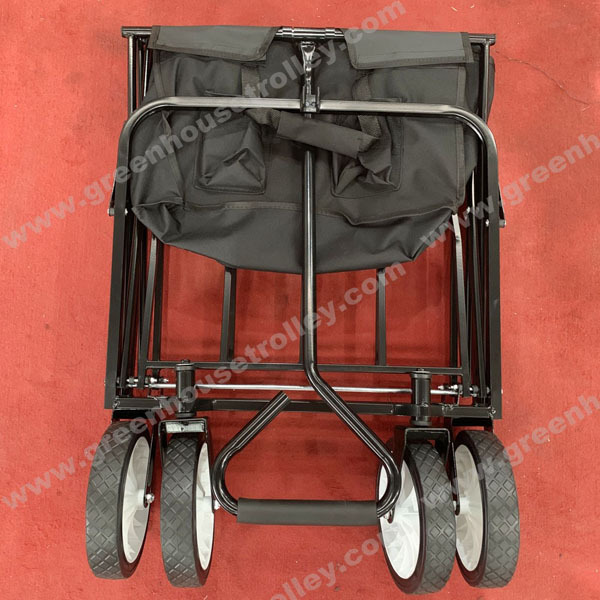 Outdoor Beach Picnic Camping Wagon Camping Cart Garden Trail Foldable Collapsible Folding Utility Cart Wagon