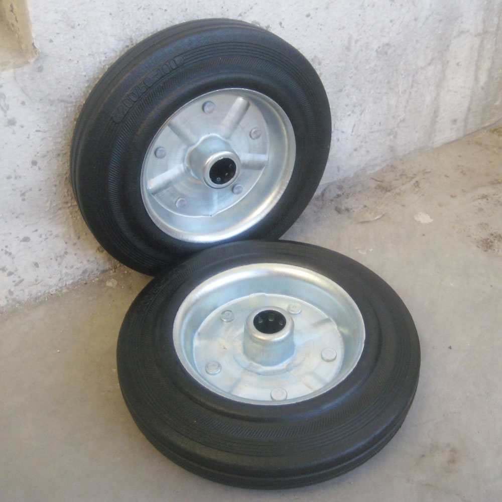 8 inch Trash Garbage bin Wheels 200x50mm Garbage Bin Solid rubber wheels Wastebasket Pulley Replacement Parts