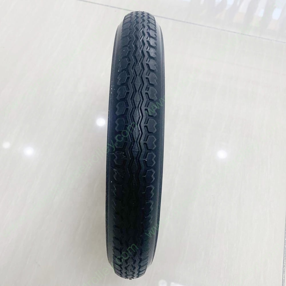 12 X 2 1/4 INCH flat free PU Tires  Wheel Of The Wheelchair Plastic Solid Airless Tire Front Wheel For Electric Wheelchair Tire