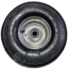 15''x6.00-6 lawm mover wheel 15 inch atv tyre 6.00-6 rubber wheel for trailer