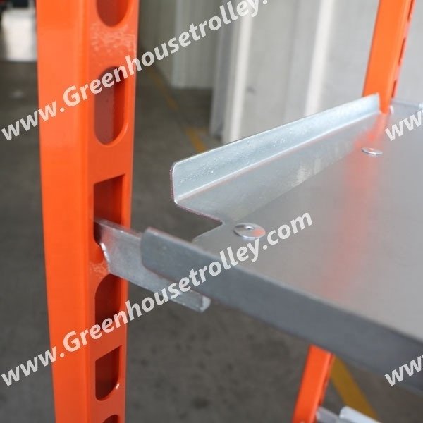 Hook-In Greenhouse Trolley with multi shelves Flower Trolley Cart with wheels widely used in greenhouse and nursery