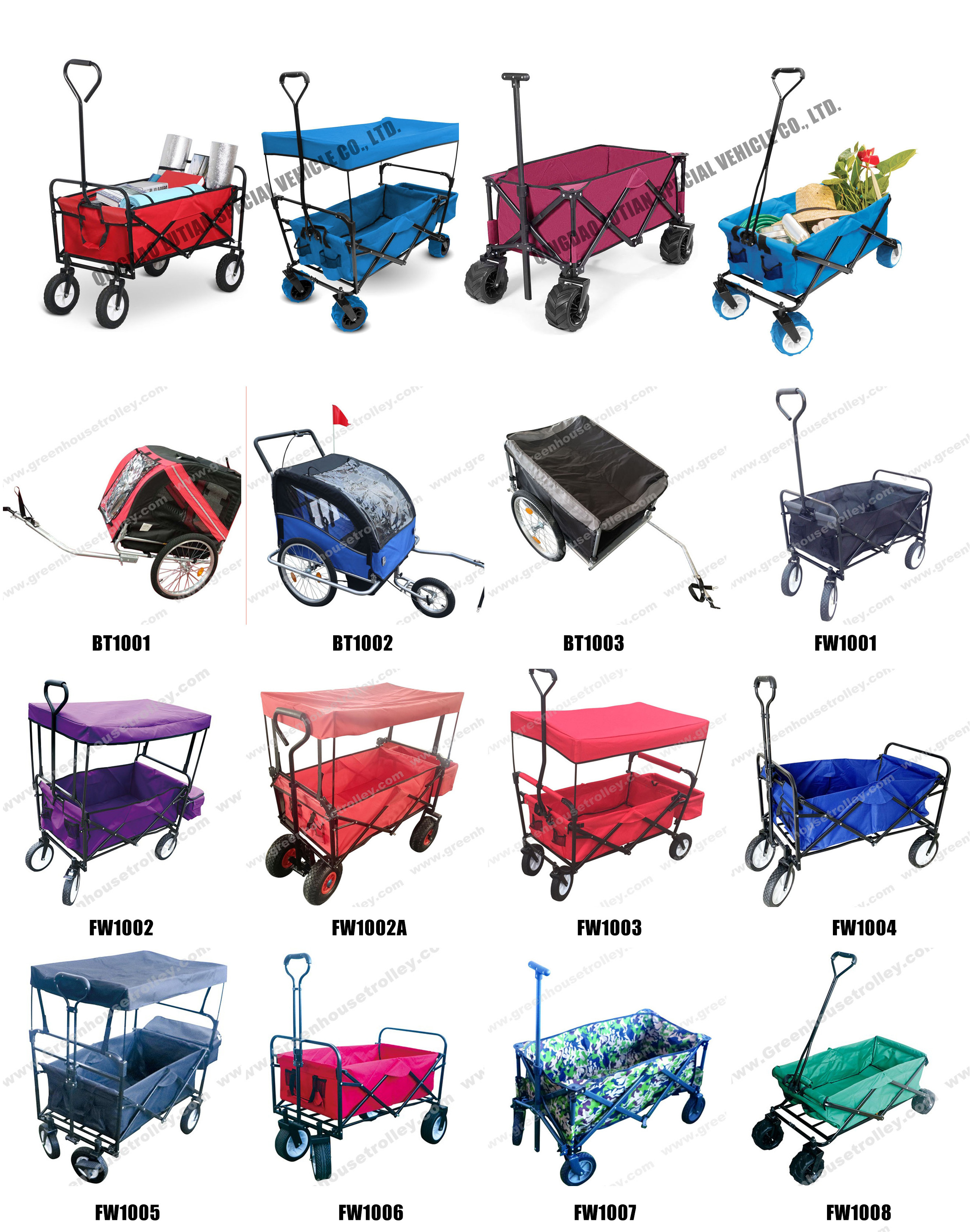 Outdoor Beach Picnic Camping Wagon Camping Cart Garden Trail Foldable Collapsible Folding Utility Cart Wagon