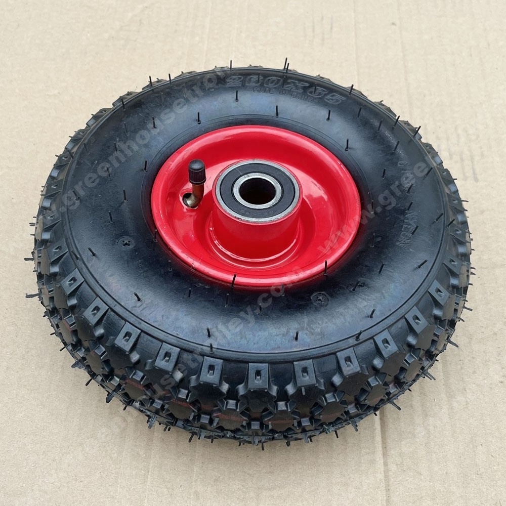 10 inch 3.00-4 3.50-4 Pneumatic Inflatable Rubber Tire Wheel for Hand Truck Trolley Lawn Mower Spreader tires