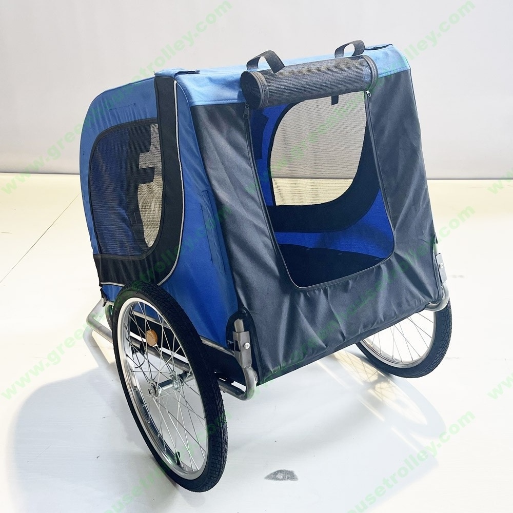 Outdoor Bike Dog Trailer Trolley Pet Car Foldable Pet Dog Bicycle Trailer