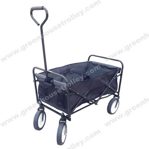 Outdoor Beach Picnic Camping Wagon Camping Cart Garden Trail Foldable Collapsible Folding Utility Cart Wagon