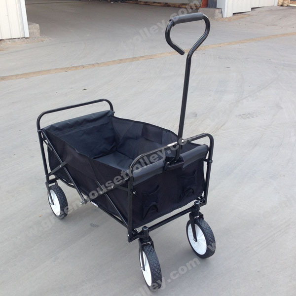 Outdoor Beach Picnic Camping Wagon Camping Cart Garden Trail Foldable Collapsible Folding Utility Cart Wagon