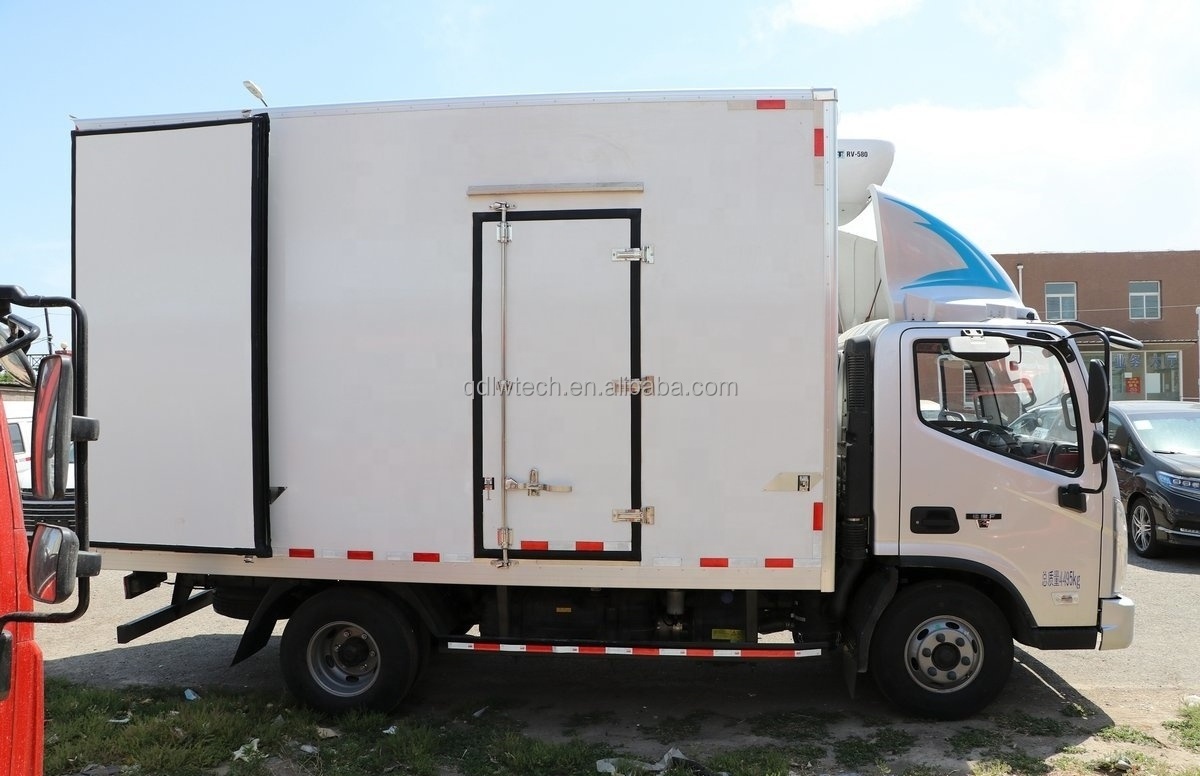 Foton Aumark E 4.2 Meters -18 Degree Frozen Cargo Box 5 Tons Load Refrigerator Trucks