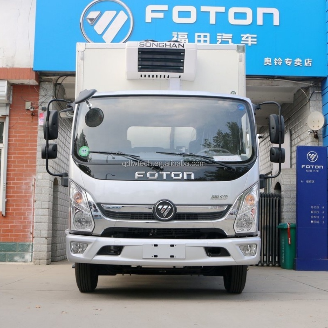 Foton Aumark E 4.2 Meters -18 Degree Frozen Cargo Box 5 Tons Load Refrigerator Trucks