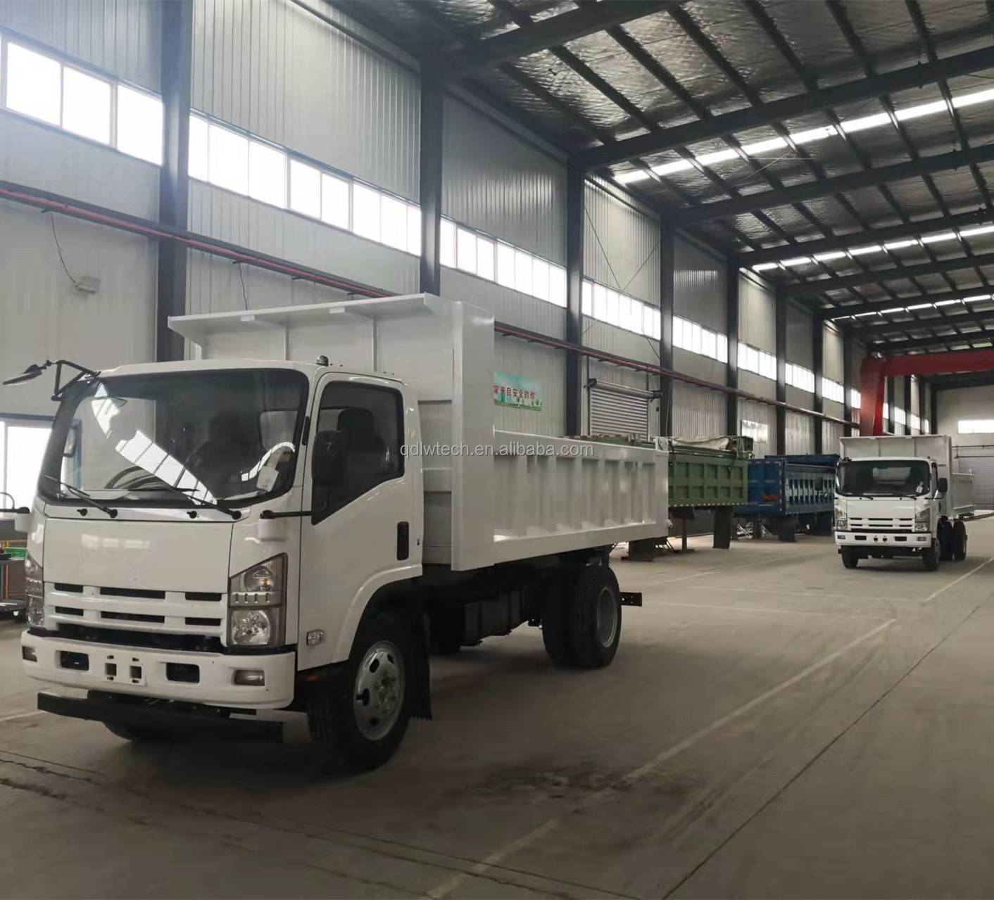 Japanese Brand 5 Tons 98Ps ISUZ U 100P/600P/700P Light Dump Truck tipper Truck for Sale