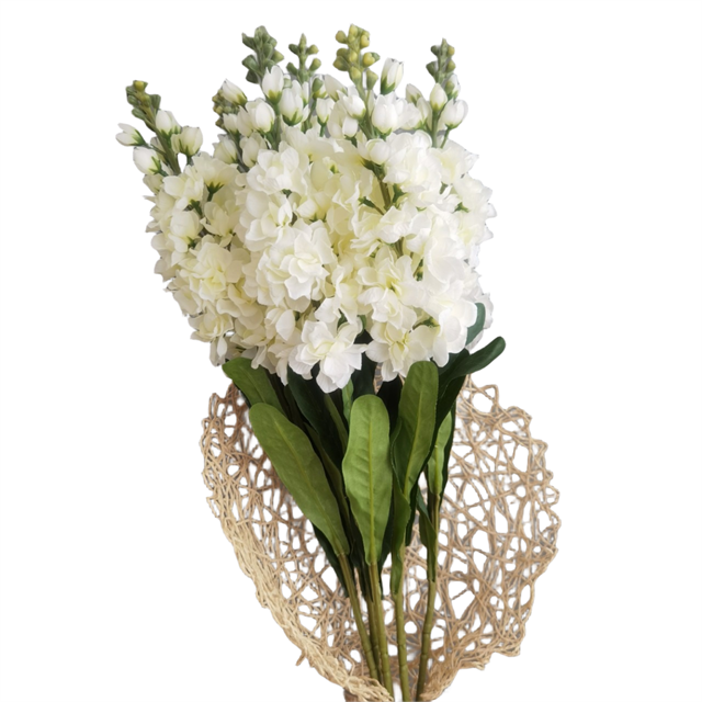 High Quality Single Stem Artificial Silk White Purple Violet Hyacinth Flower For Wedding Party Decoration Home Centerpiece