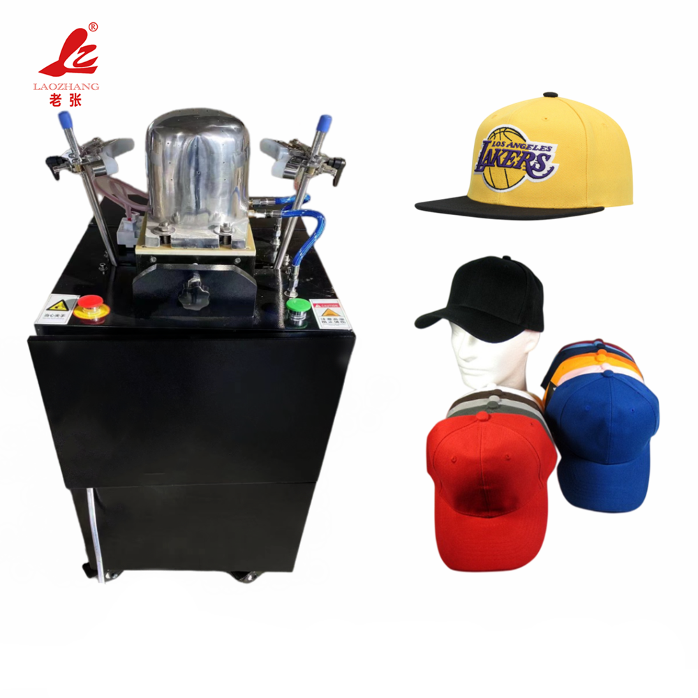 Factory Hot Sale automatic small single head baseball cap hat steam ironing machine for shop