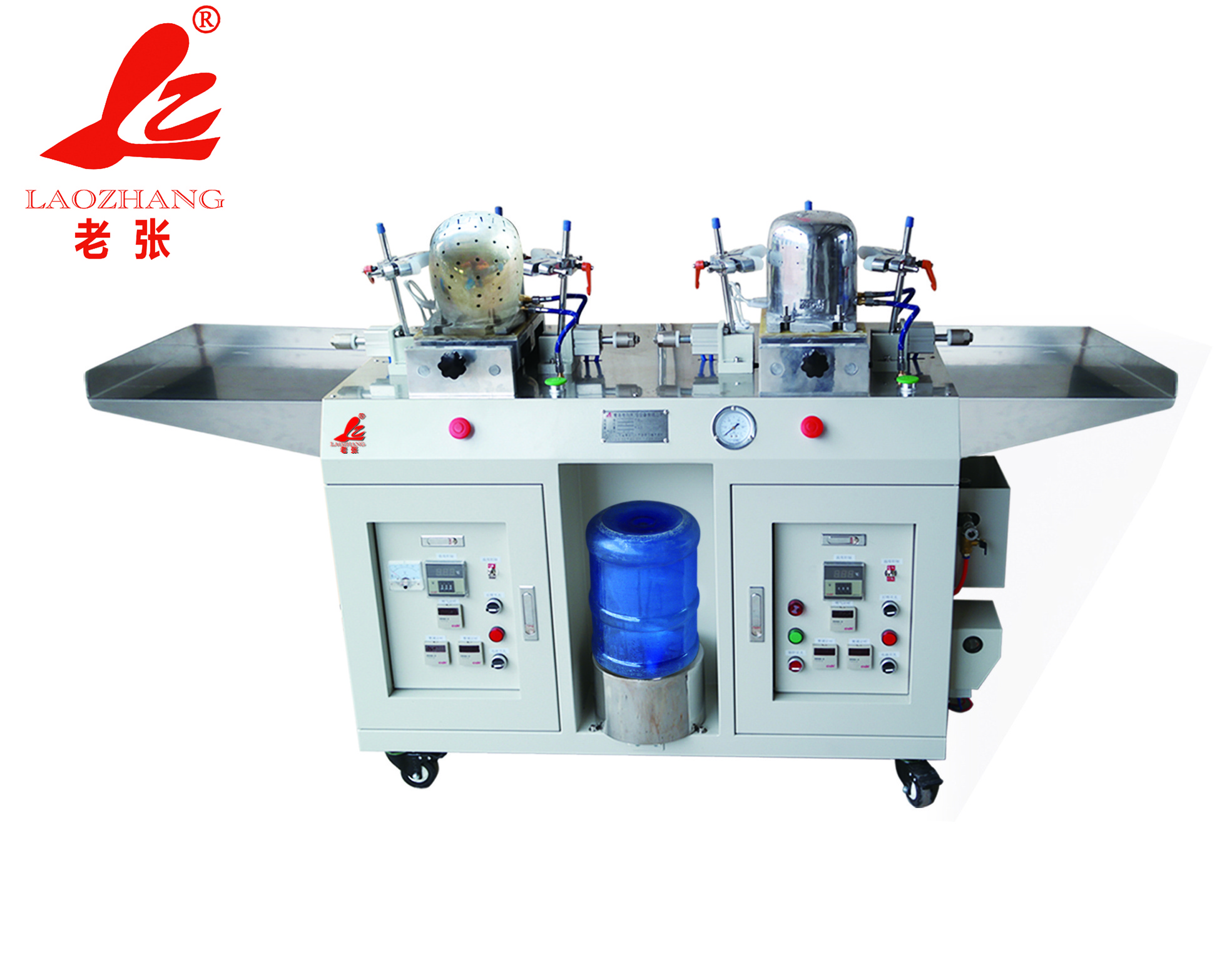 Automatic cap ironing machine hat blocking machine with three-open-mould