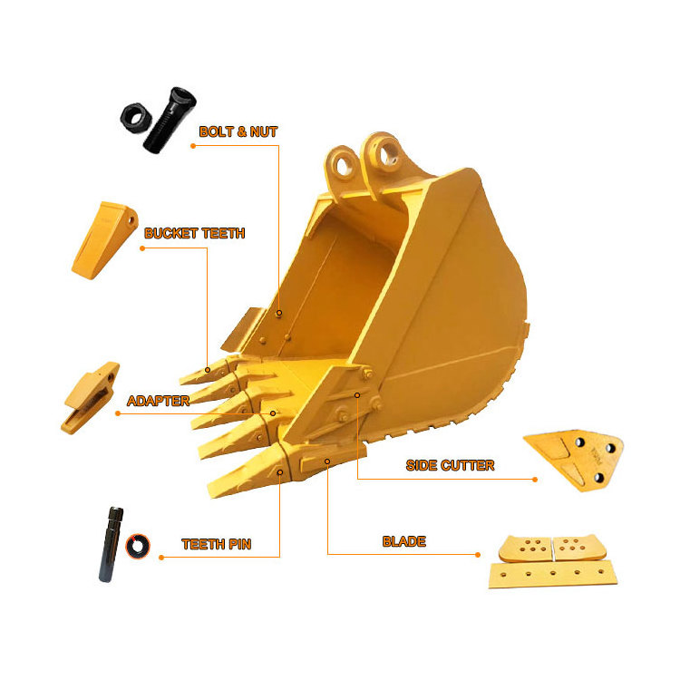 Excavator attachments spare parts boom arm bucket pin and bushing for excavator