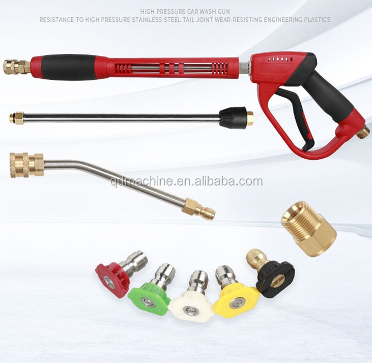 High Pressure Washer Gun Kit 4000 Psi with  Extension Replacement Wand Lance,5 Quick Connect Nozzles