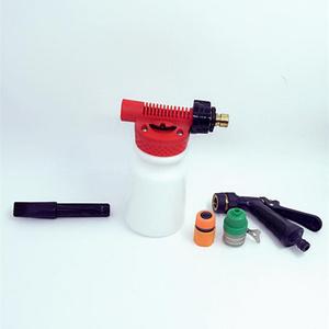 Car Wash Foam Gun Sprayer with Microfiber Wash Mit,Adjustable Water Pressure and Soap Ratio Dial,Foam Cannon Attaches to Hose