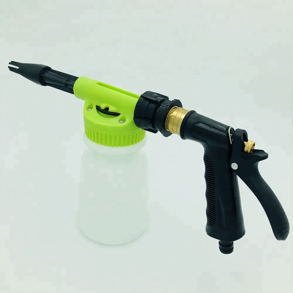 Adjustable Snow Soap Gun Fit Low Water Pressure Universal Standard Garden Hose, Blaster Sprayer for Home Garden Use