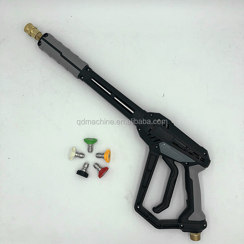 High Pressure Washer Gun Kit 4000 Psi with  Extension Replacement Wand Lance,5 Quick Connect Nozzles