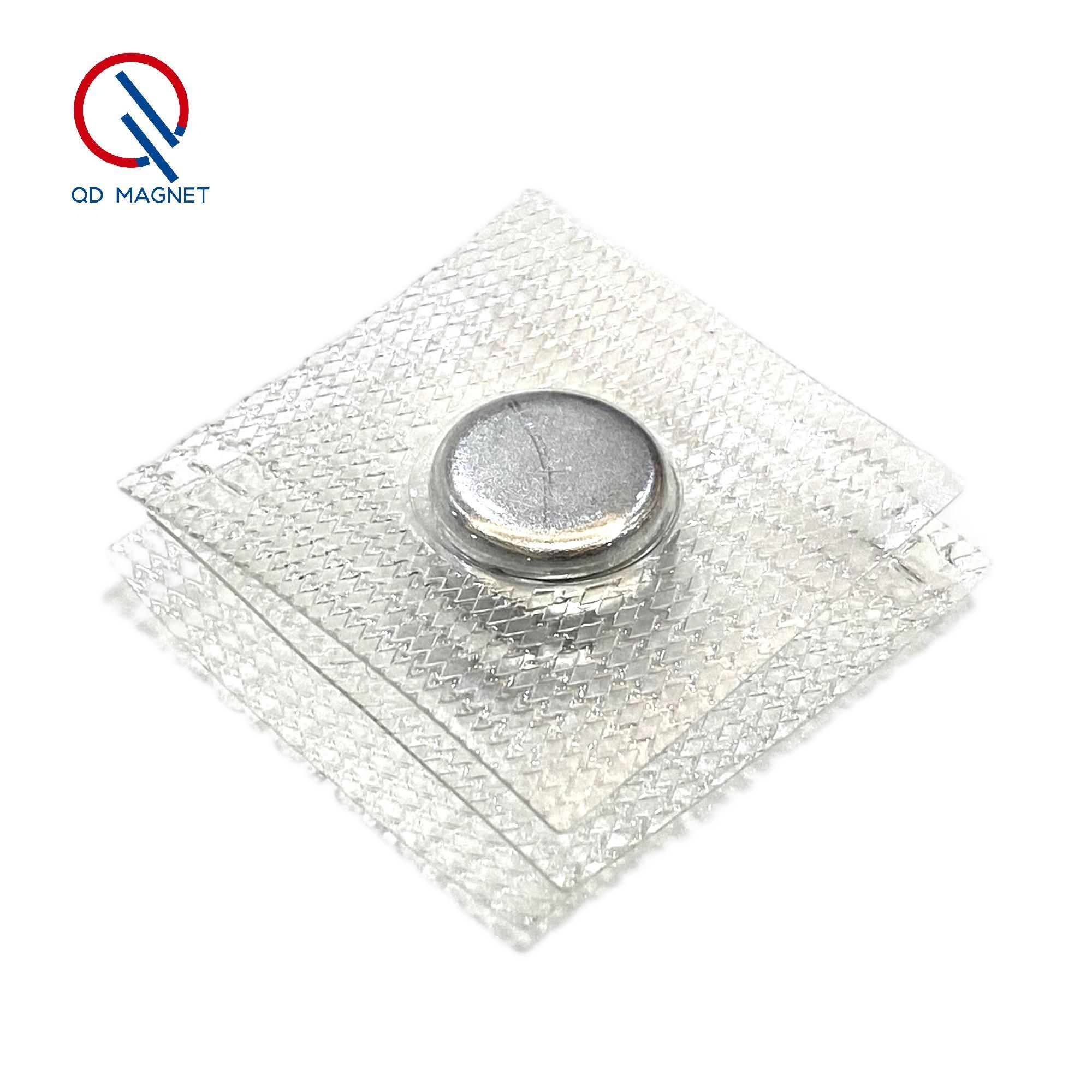 Waterproof magnetic button N35 PVC magnet sewable neodymium magnet for cloth